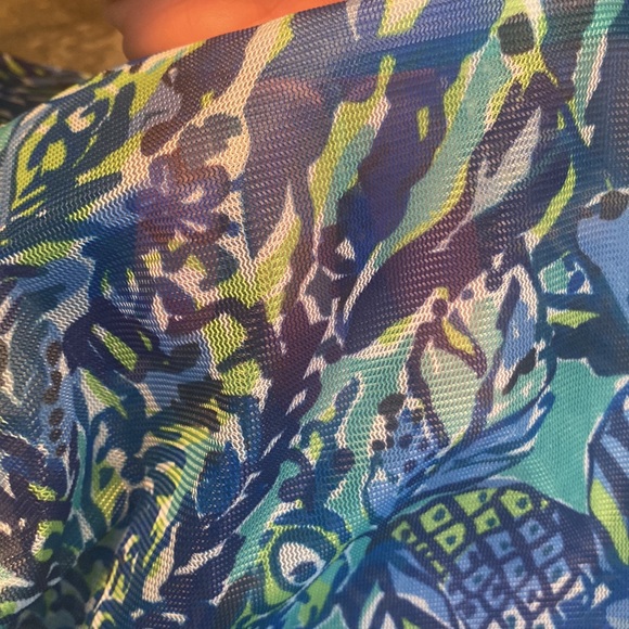 Lilly Pulitzer Lingerie bags with travel toiletry set Bennet Blue Sneak a Peek - Picture 6 of 9